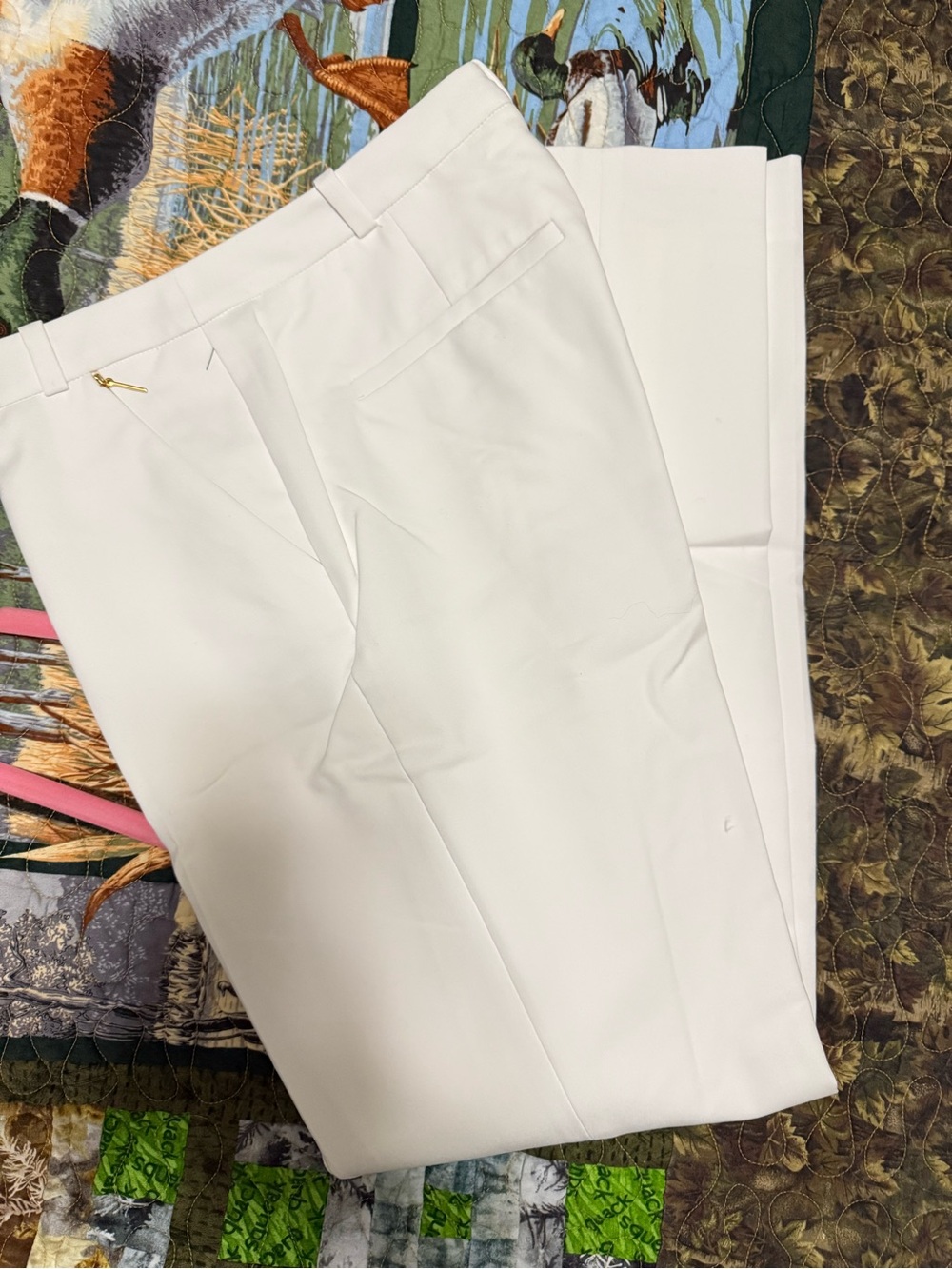 Calvin Klein White Tailored Pants